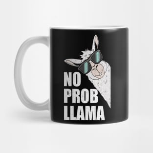 Funny LLama Lovers Gift - No Prob Llama Sayings Mug